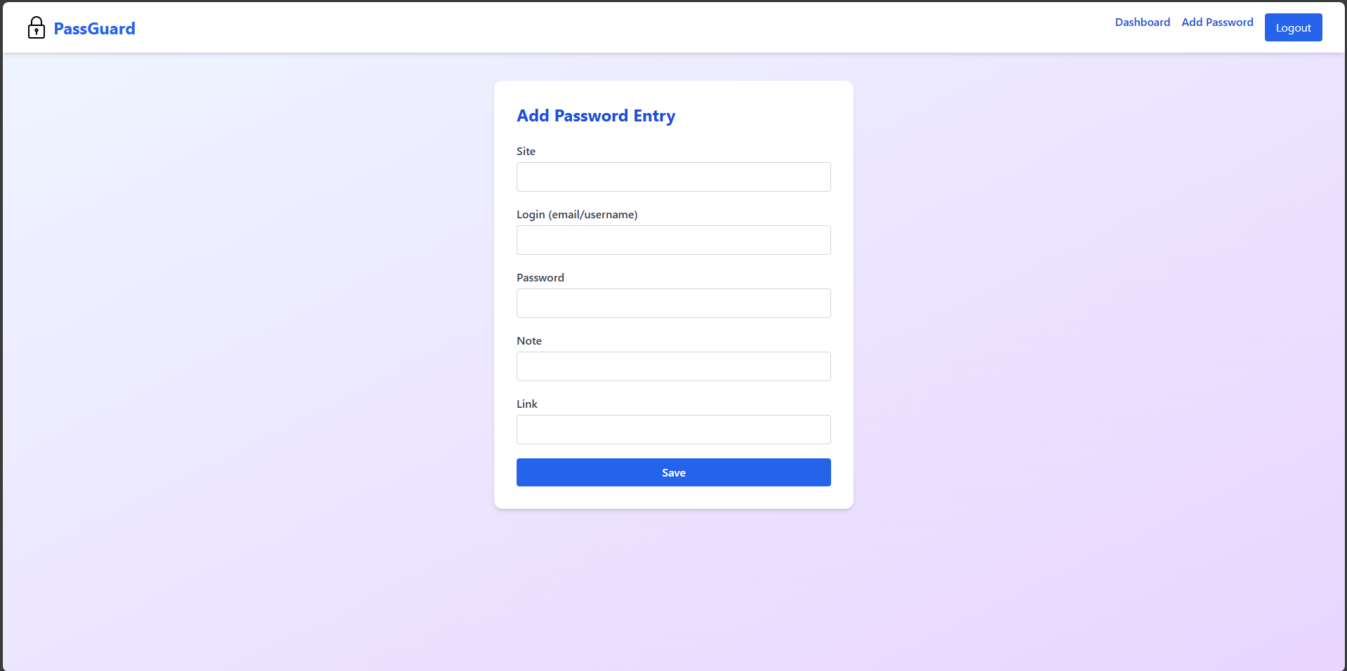 Add Password