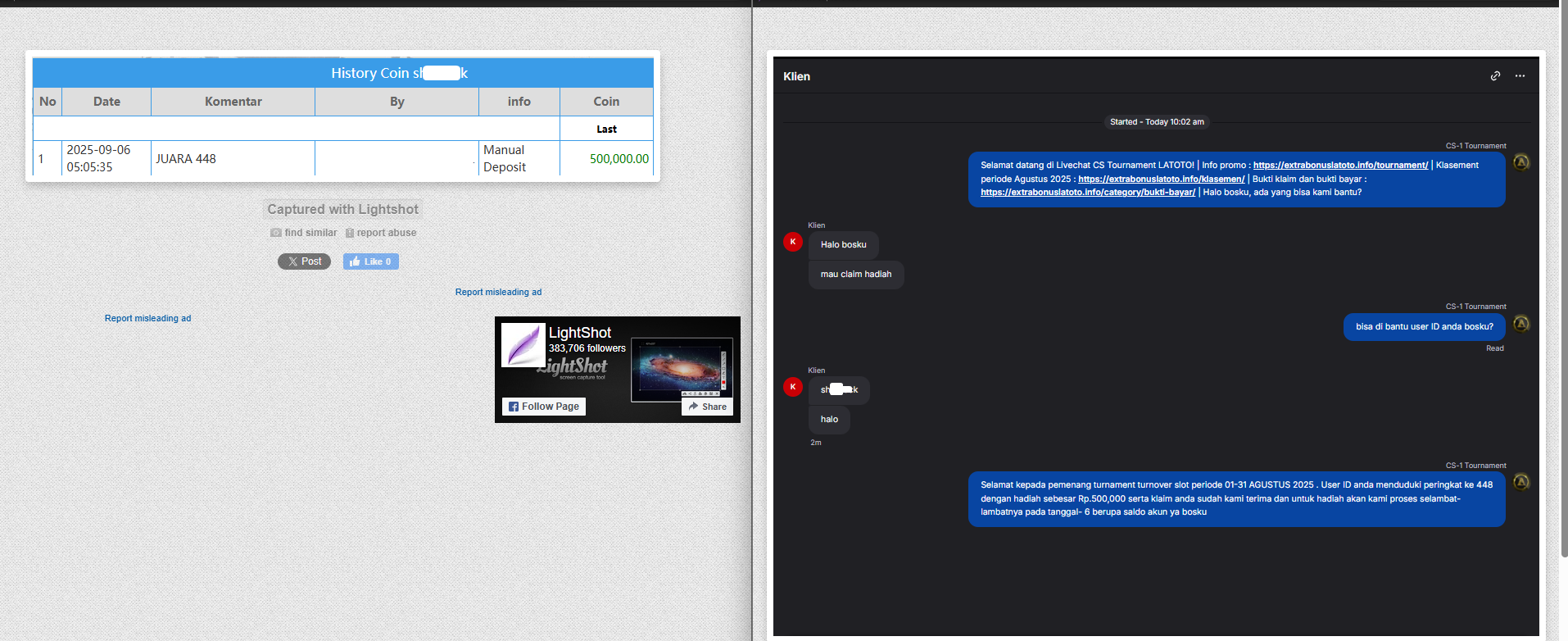Lightshot screenshot