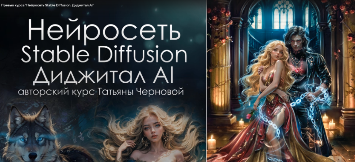 Vf4BQ9XMTCCjVSI8KKQgKA Дизайн [Татьяна Чернова] Stable Diffusion. Диджитал AI 1.0. Быстрый старт (2023)