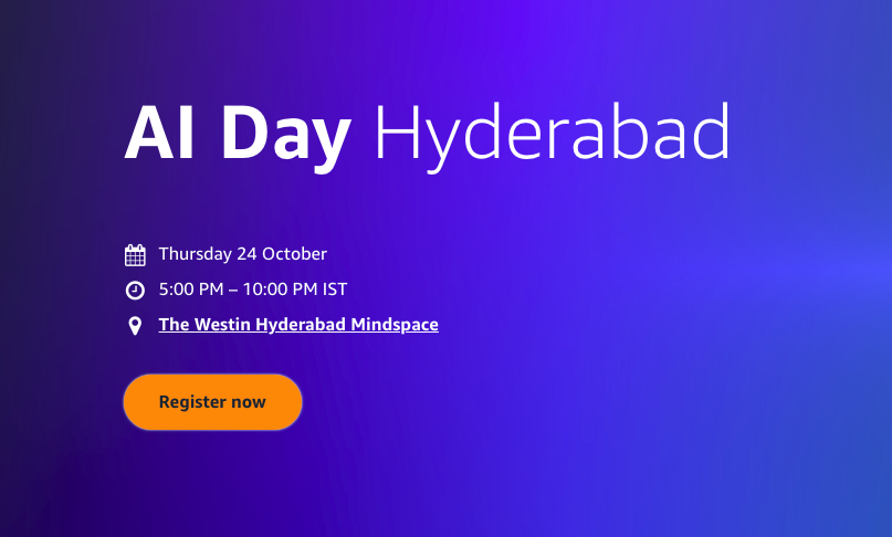 AWS AI Day 2024 in Hyderabad