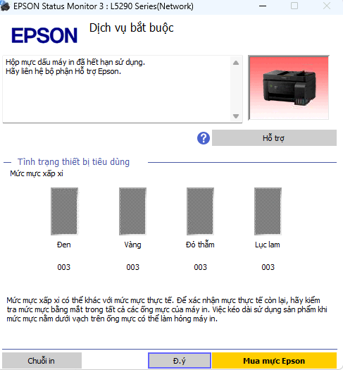 Epson L5290 Tràn Nhớ