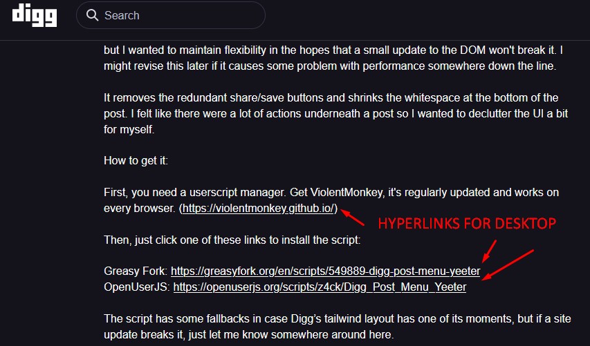 Digg Desktop Links