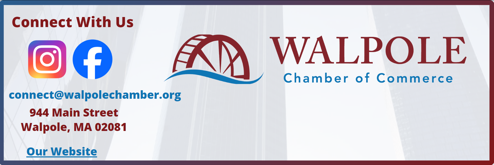 Walpole Chamber of Commerce Footer