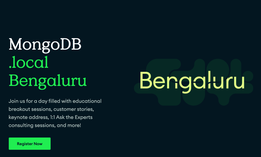 MongoDB.local Bengaluru